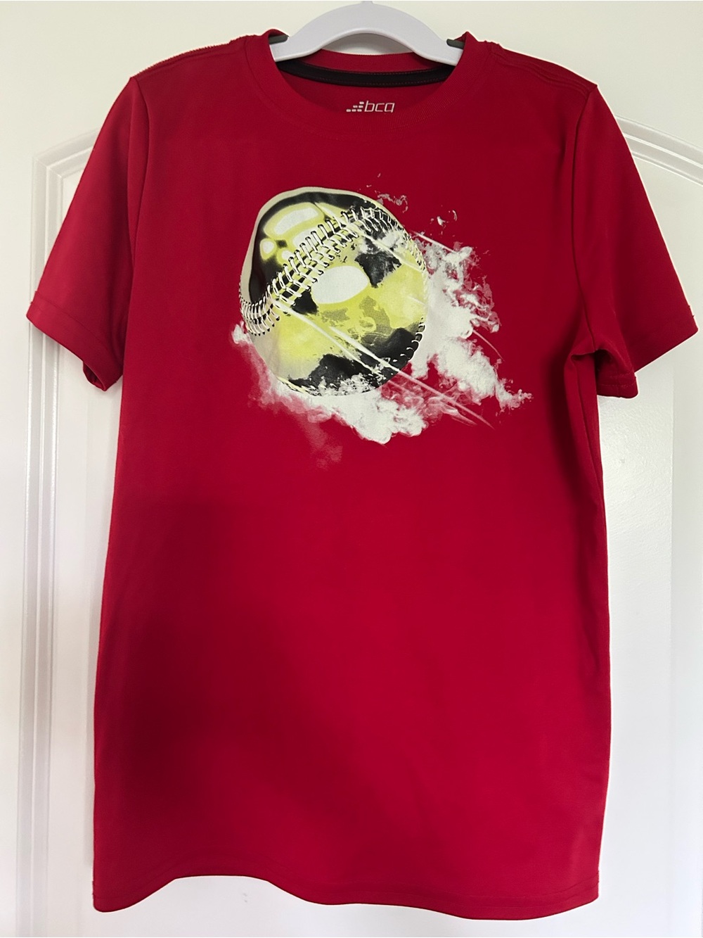 BCG Red Baseball Graphic Sport T-Shirt